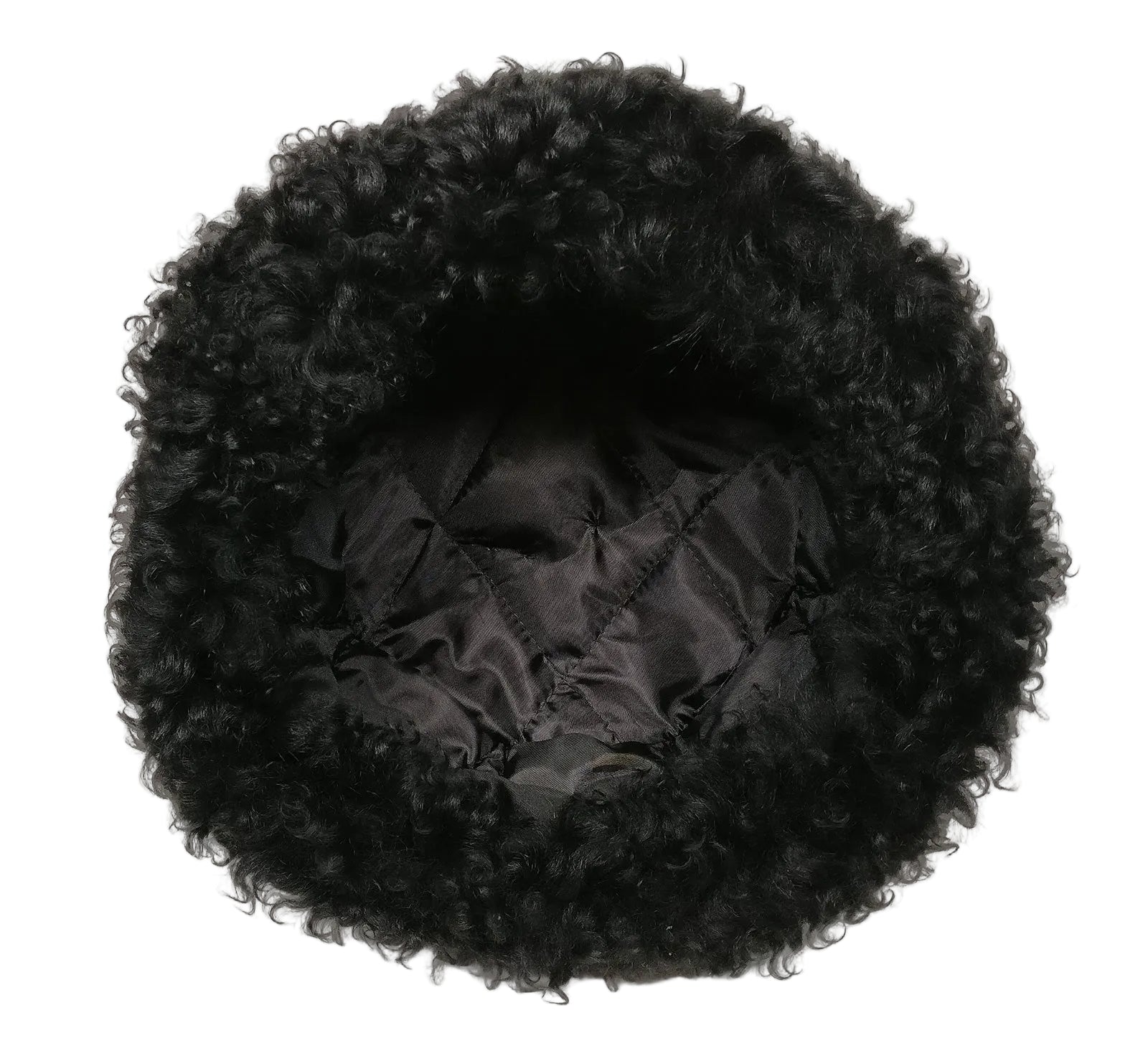 Black Sheepskin Cossack Papakha Hat