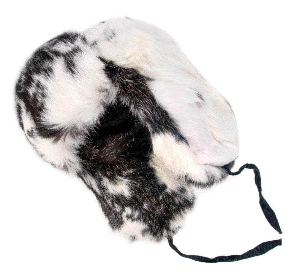 Rabbit Fur Bomber Winter Hat