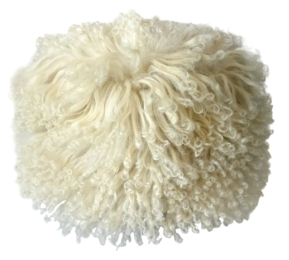 White Sheepskin Cossack Papakha Hat