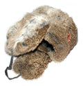 Rabbit Fur Bomber Winter Hat