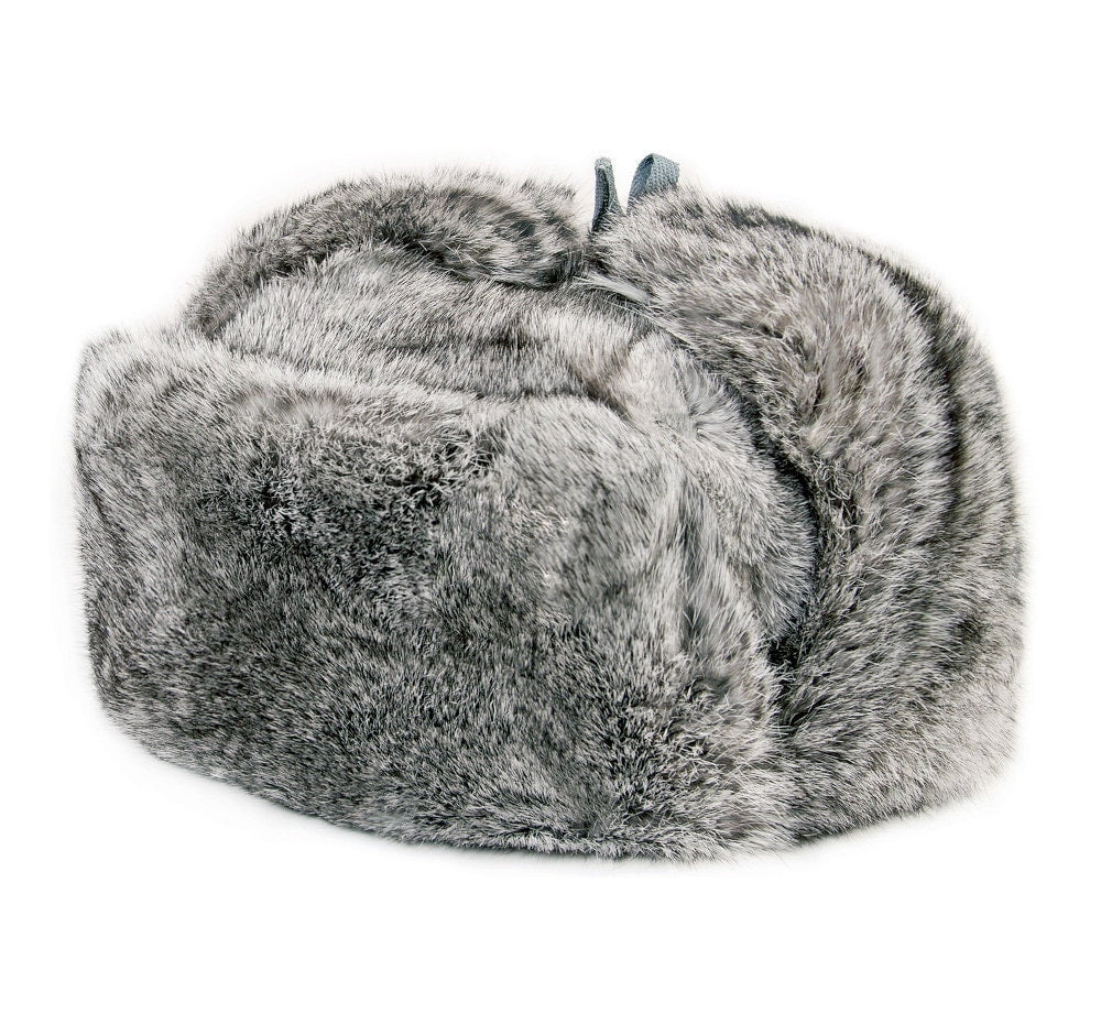 Rabbit Fur Bomber Winter Hat
