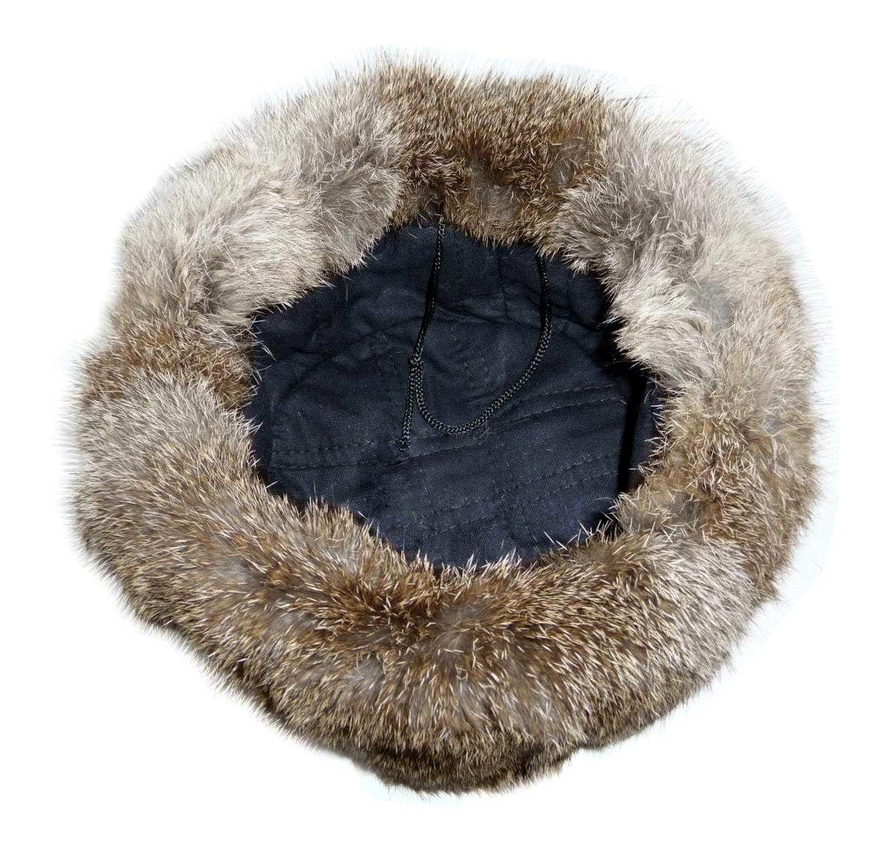 Rabbit Fur Bomber Winter Hat